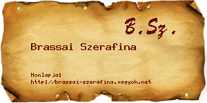 Brassai Szerafina névjegykártya